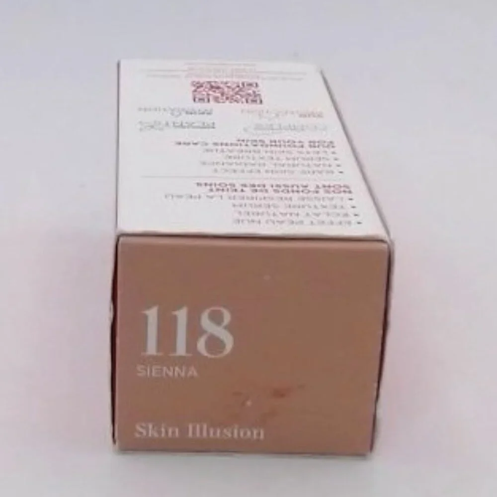 Clarins Skin Illusion Foundation 118‎ Sienna 1 fl oz | NIB